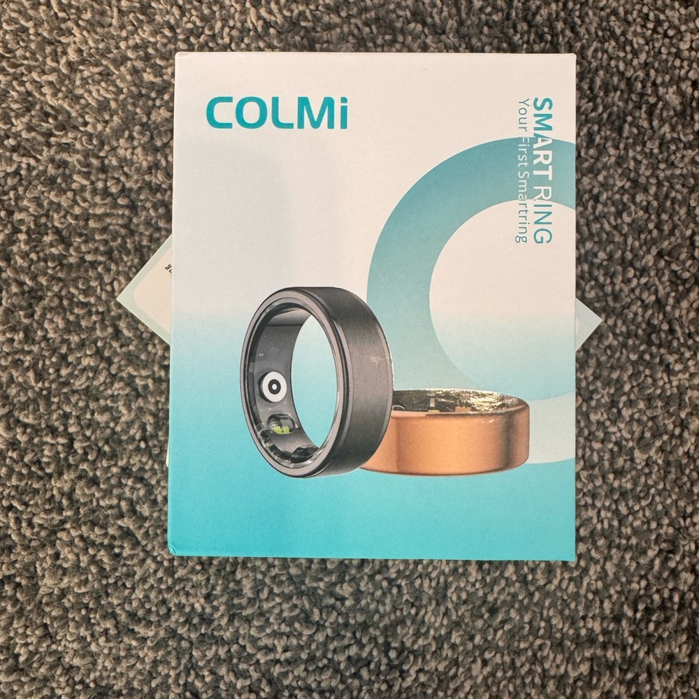 COLMi Smart Ring Fitness Tracker in Silver Size 8 NWTS - Picture 2 of 7